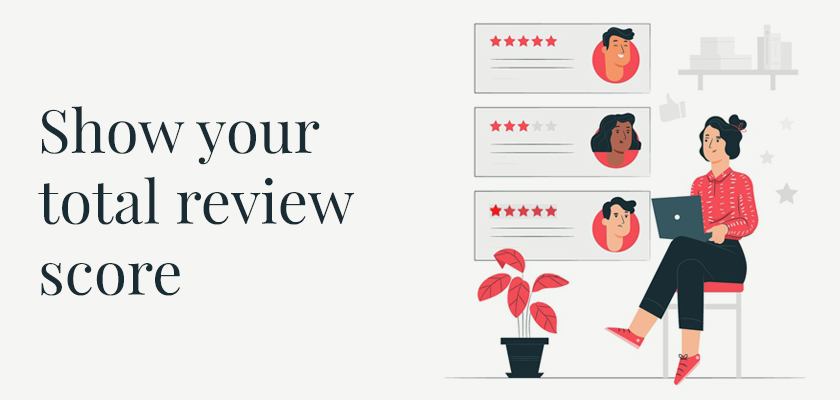 Show your total review score