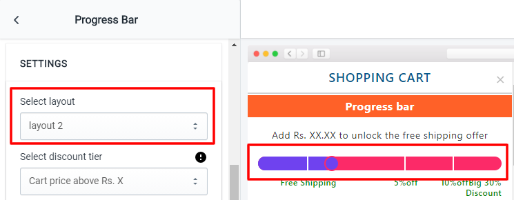 Progress Bar Widget - Best Upsell for Woocommerce