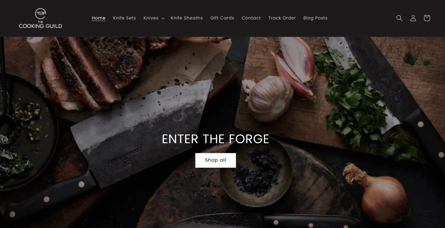 the cooking guild shopify dawn theme