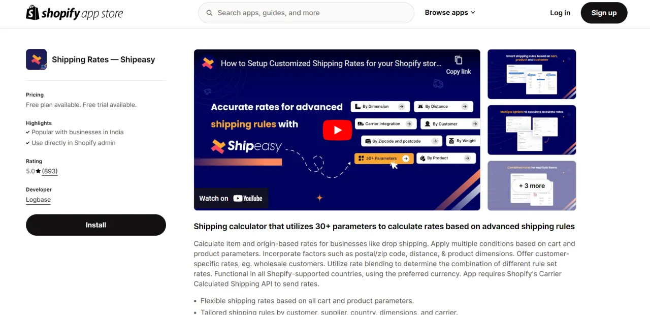 Shipping Rates — Shipeasy
