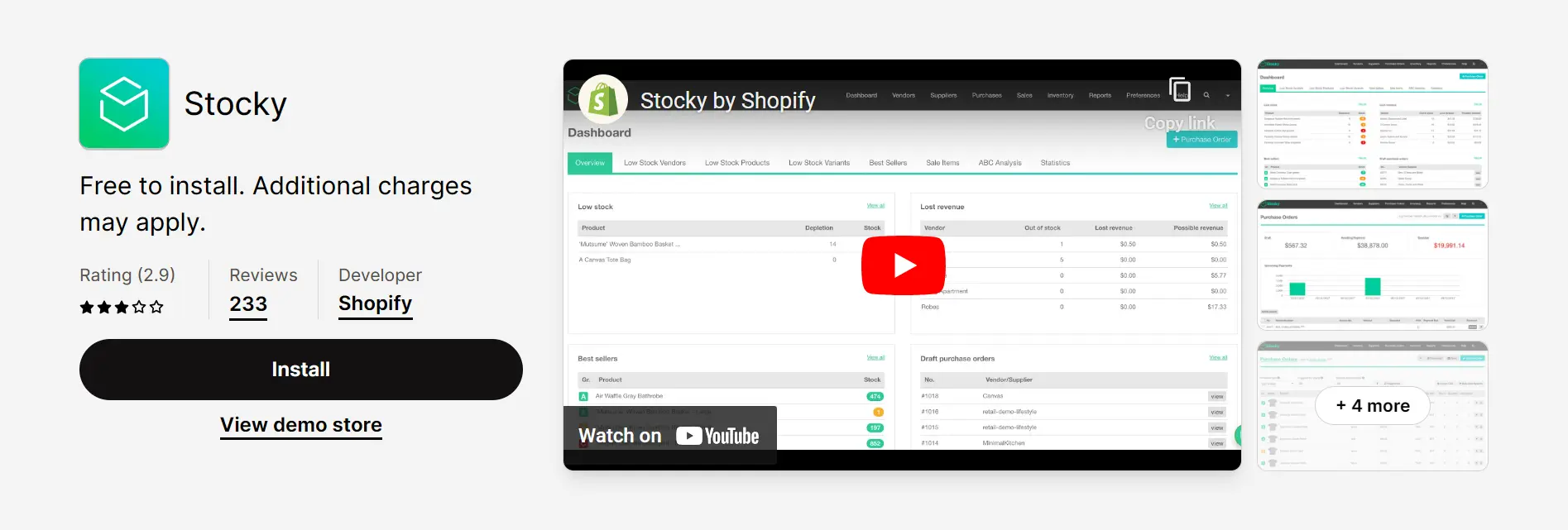 stocky inventory tracking app for shopify