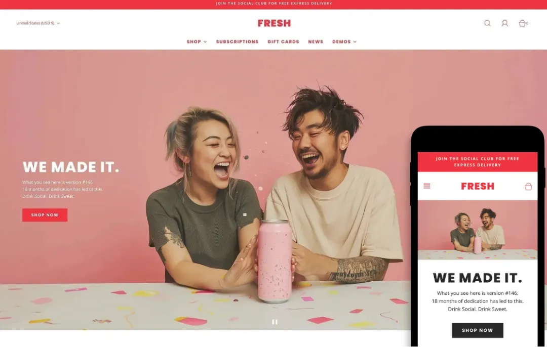 Fresh - Single Product Shopify Theme