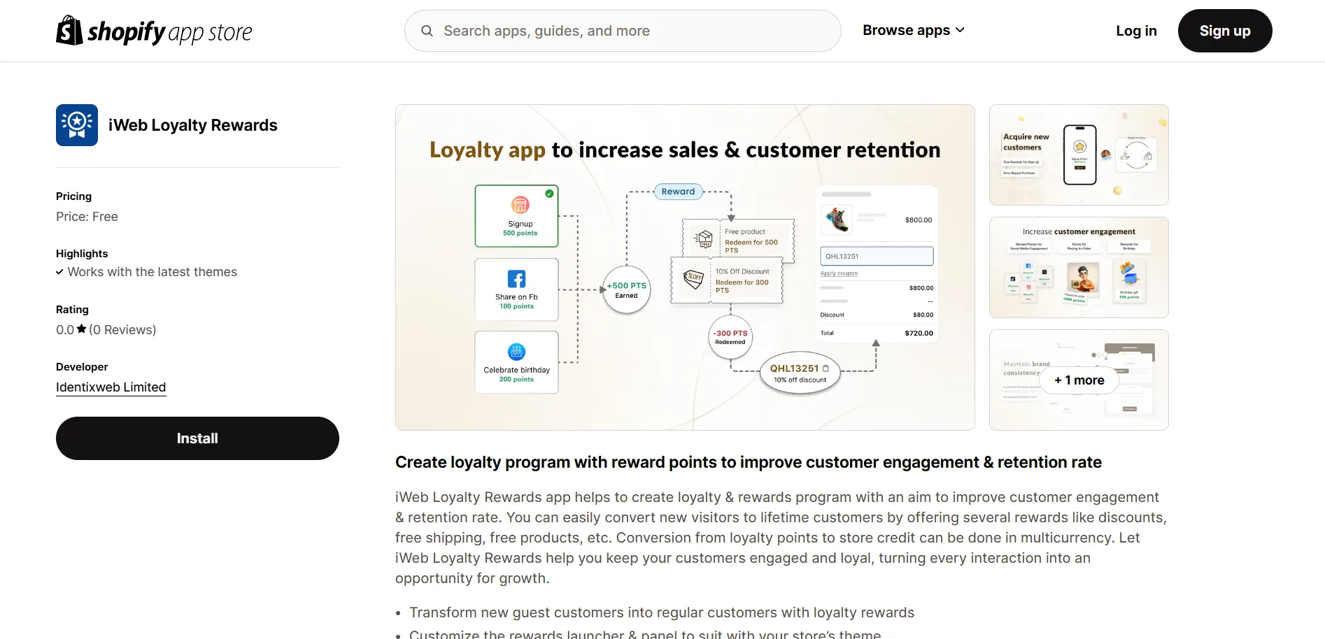 iweb loyalty rewards