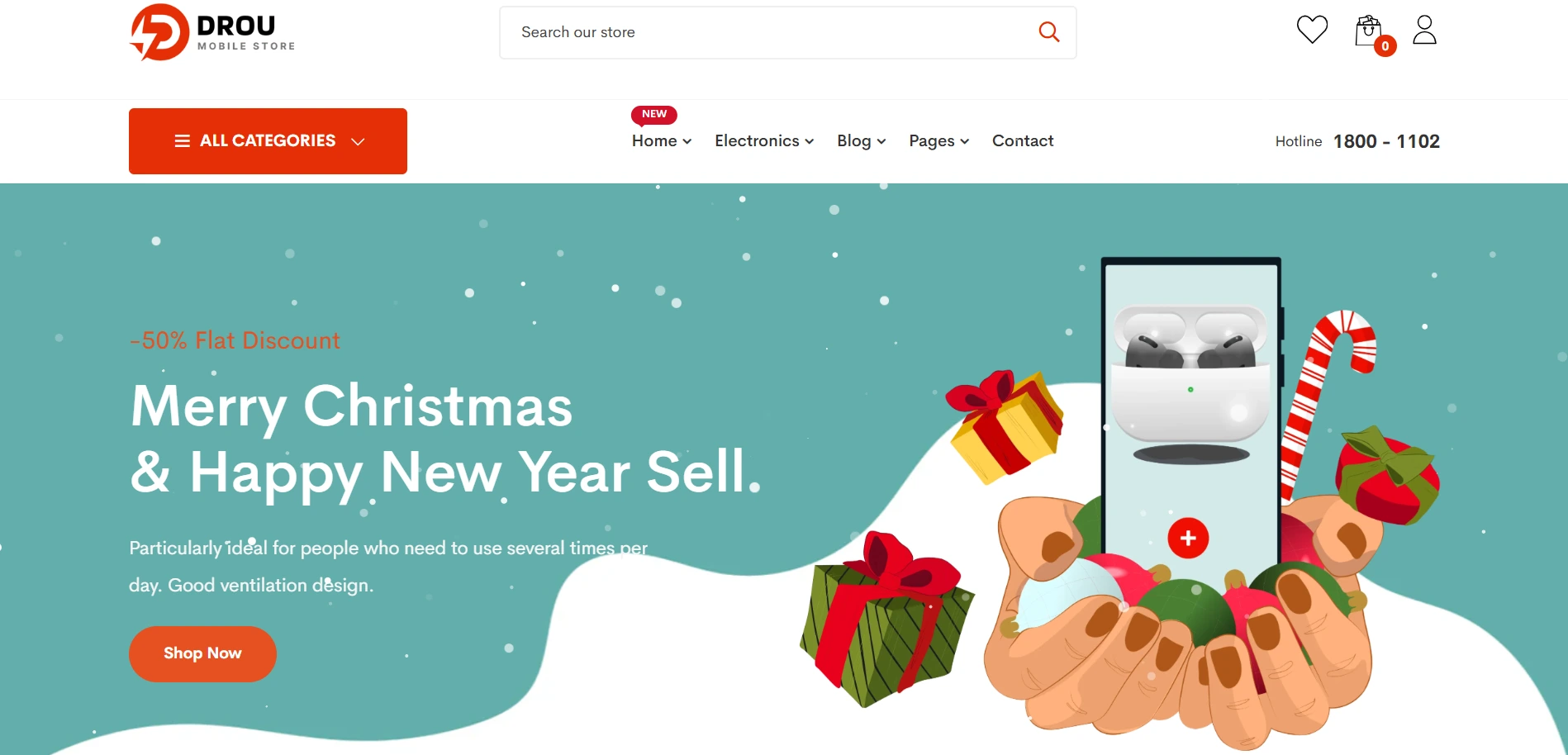 Drou Shopify Theme for Christmas