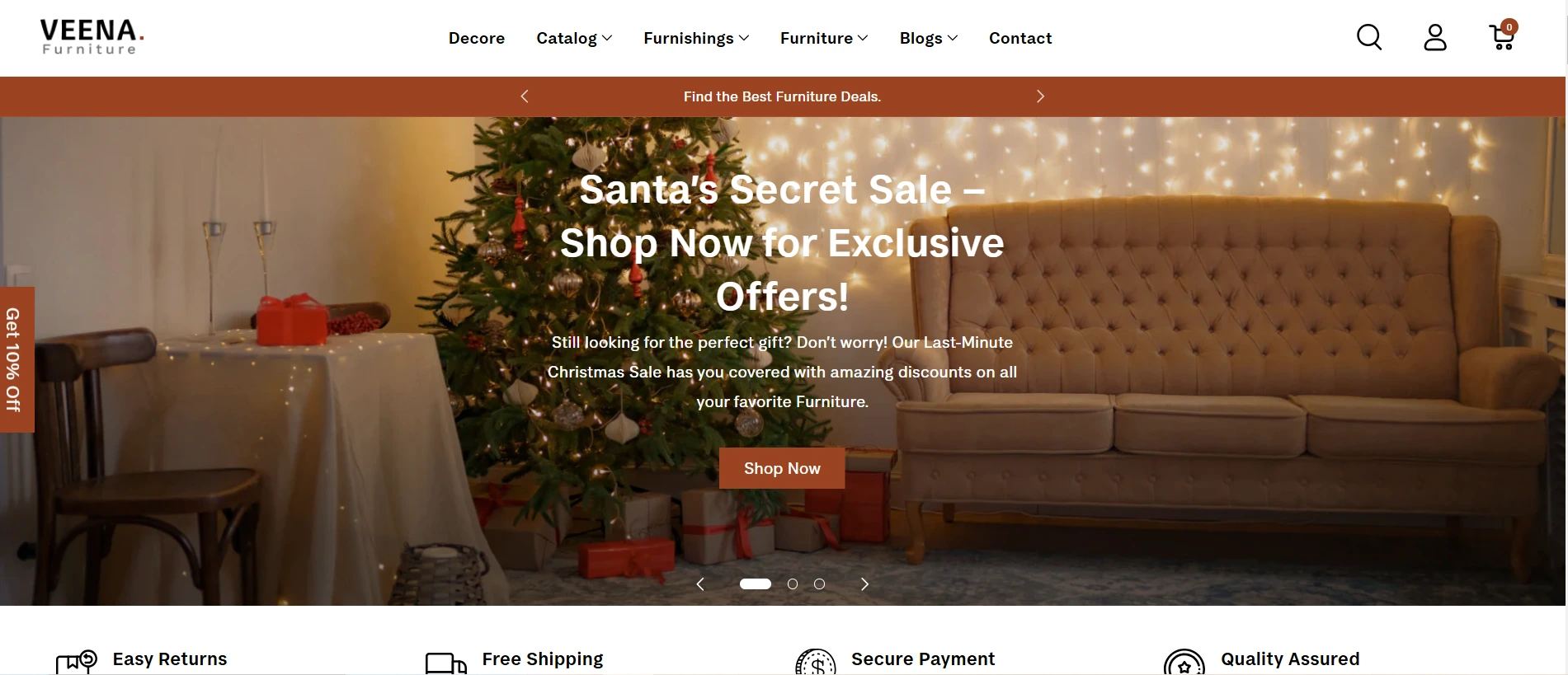 Veena Shopify Theme for Christmas