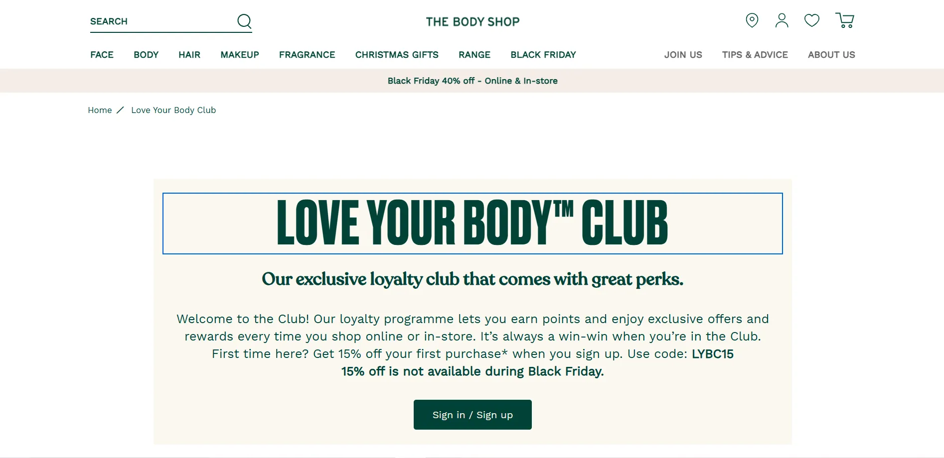 Love Your Body - The Body Shop