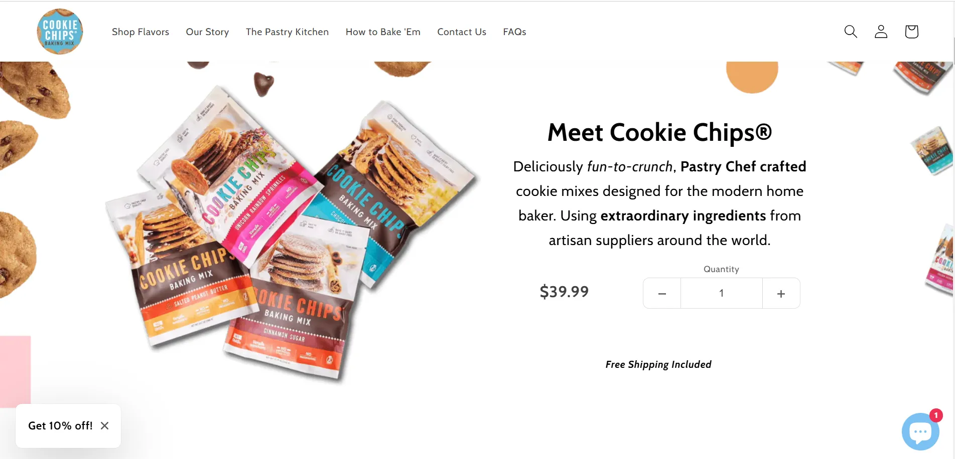 Cookie Chips - Single Product Shopify Store