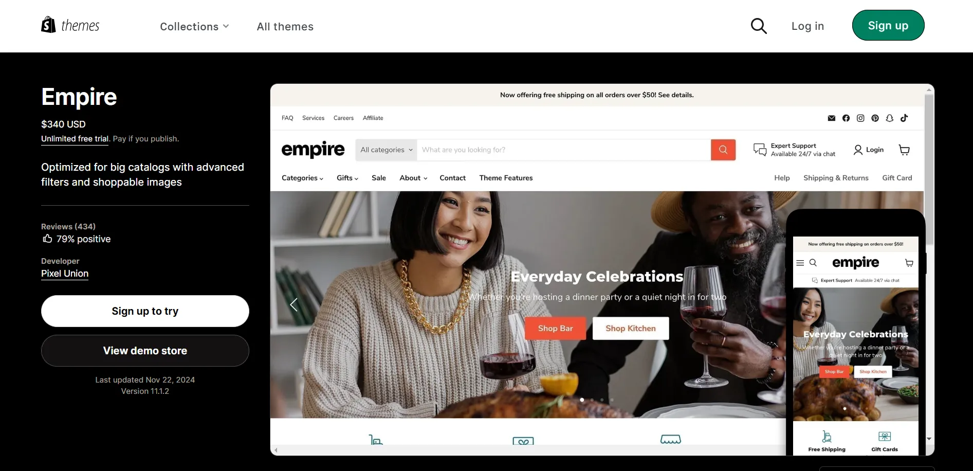 Empire SEO Theme for Shopify