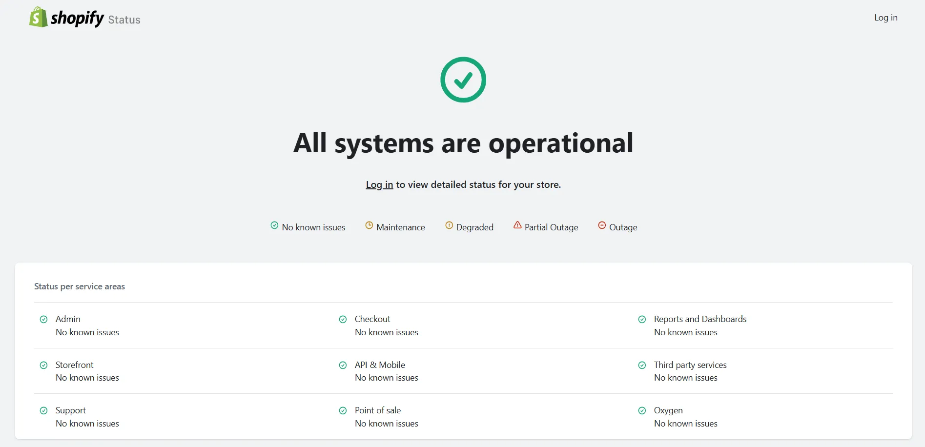 Visit Shopify’s Status Page